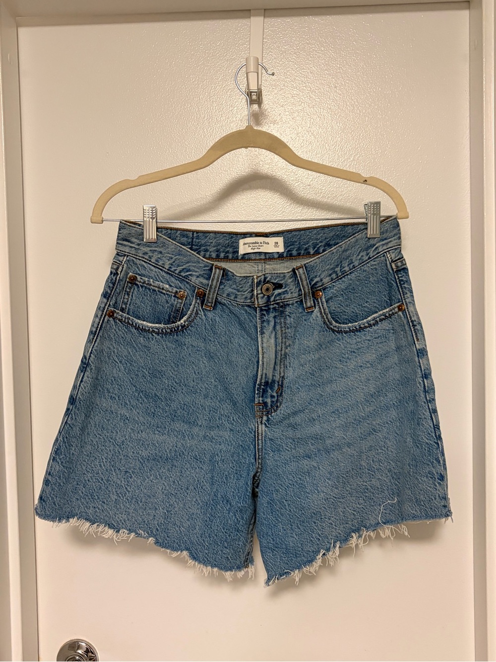 Abercrombie & Fitch Light Blue Denim Jean Shorts